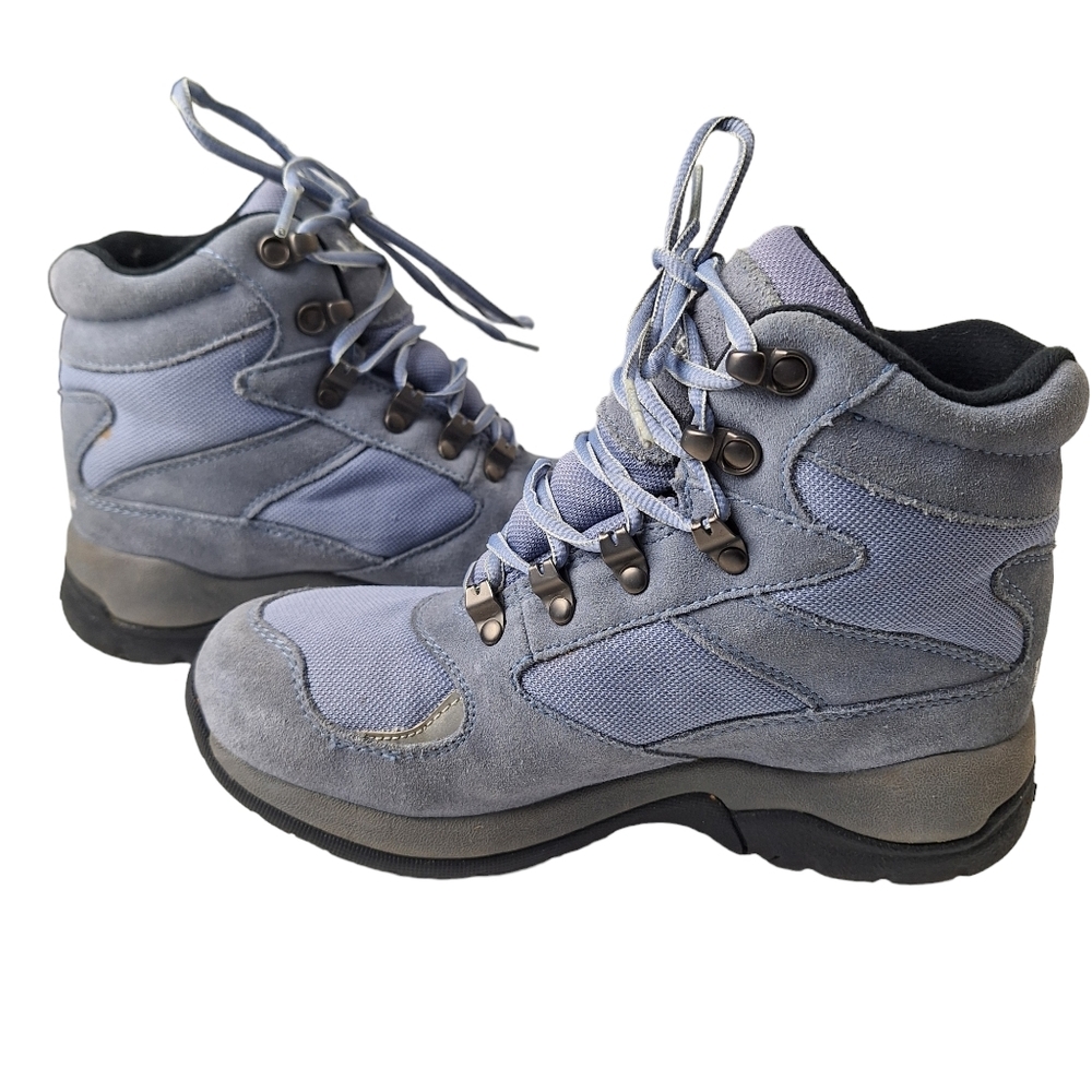 L.L. Bean Women 6.5 Blue‎ Suede Primaloft Insulated Hiking Outdoor Trail Boots